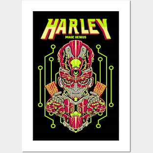 harley mecha shirt Posters and Art